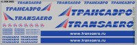 DKM0420 Набор декалей Аэропорты полосы, надписи, логотипы Трансаэро (200x70 мм)