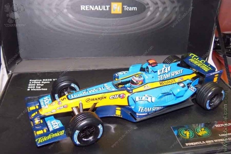 F1 Renault R25 Чемпион мира 2005 Фернандо Алонсо (1:18)