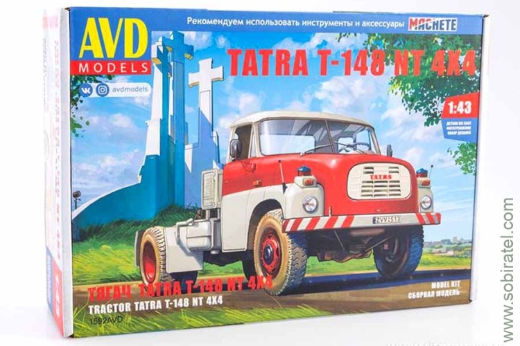 Сборная модель Tatra-148 тягач (AVD 1:43)