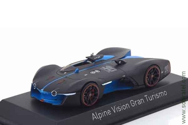 Alpine Vision Gran Turismo 2015 matt black/blue, (1:43 Norev)