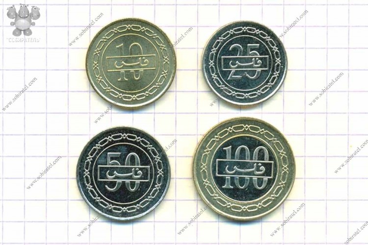 Бахрейн. Набор 4 монеты.