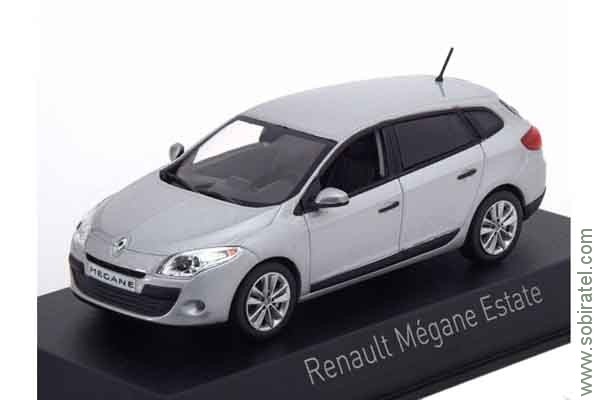 Renault Megane Estate 2010 platine silver, 1:43 Norev