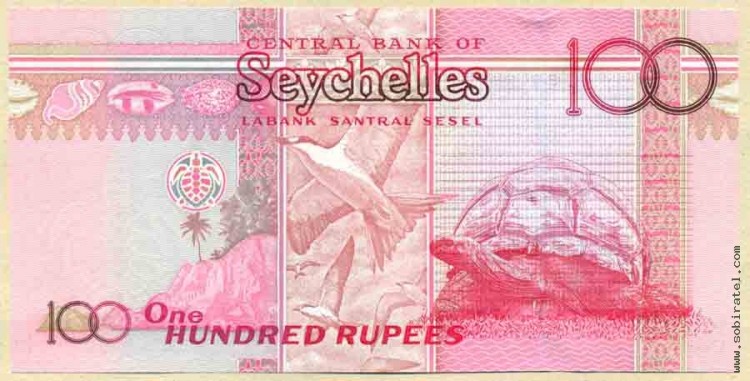 Сейшельские острова 2011, 100 рупий.