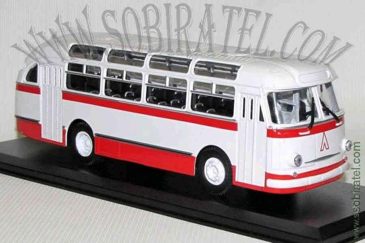 автобус ЛАЗ-695Е бело-красный (ClassicBus)