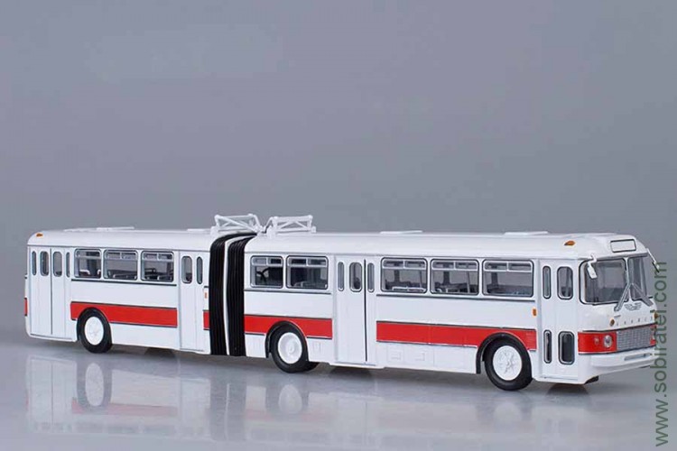 автобус Икарус Ikarus 180 бело-красный (СовА 1:43)