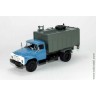 КО-413 (ЗИЛ-130) мусоровоз голубой/серый, два запасных колеса, нет ящика, 1:43 АИСТ, раритет!