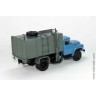 КО-413 (ЗИЛ-130) мусоровоз голубой/серый, два запасных колеса, нет ящика, 1:43 АИСТ, раритет!