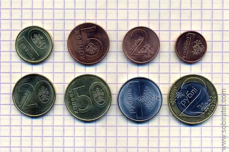 Беларусь. Набор 8 монет 2009