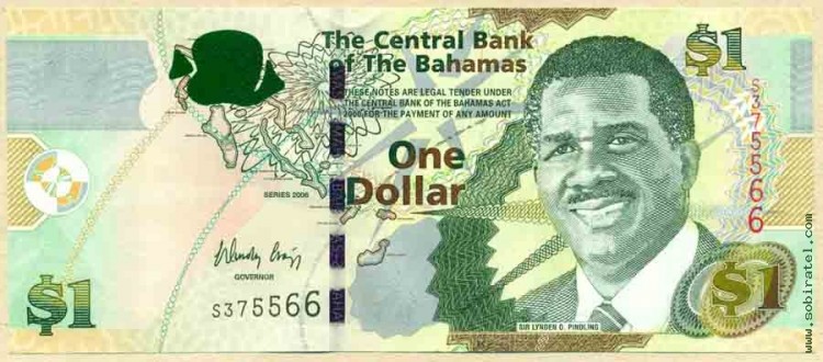 Багамские острова 2008, 1 доллар.