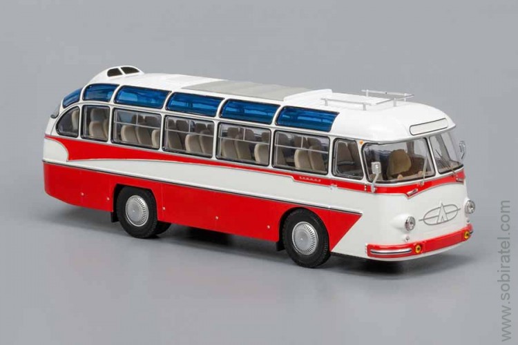 автобус ЛАЗ-697Е Турист бело-красный (ClassicBus)