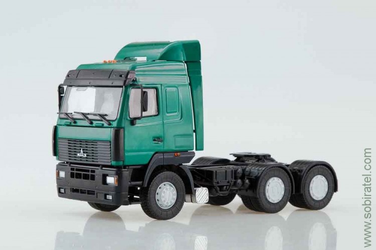 МАЗ-6430 седельный тягач зеленый Автоистория 1:43