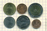 Таиланд. Набор 6 монет (старый король)