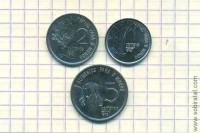 Бразилия. Набор 3 монеты FAO