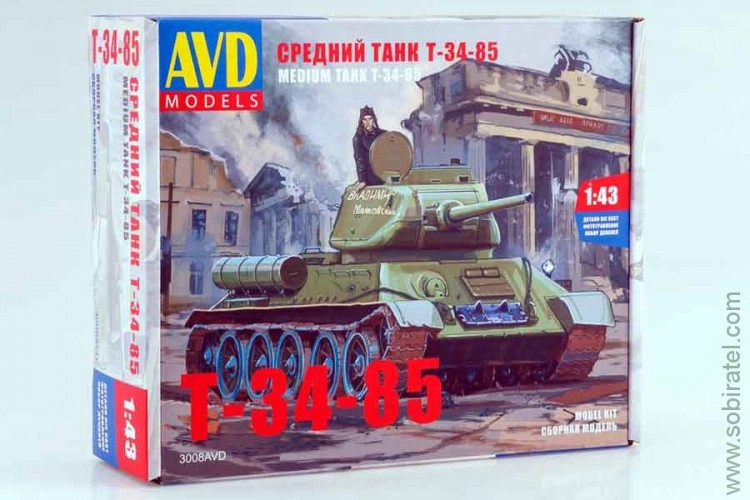 Сборная модель Средний танк T-34-85 (AVD)