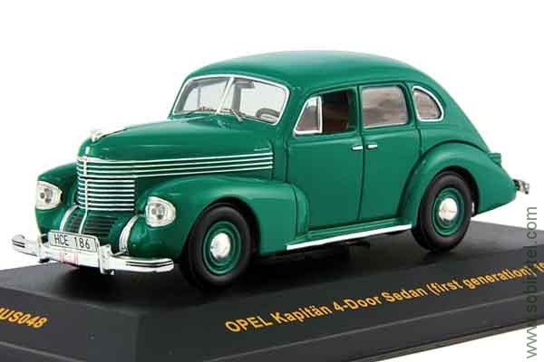 Opel Kapitan 4-Door Sedan 1939 green (mus048)