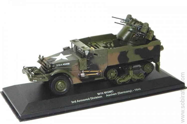 M16 MGMC 3rd Armored Division Aachen Germany 1944 1:43 Atlas
