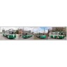 DKP0148 Набор декалей Полосы для троллейбусов зеленые (100x290 мм)