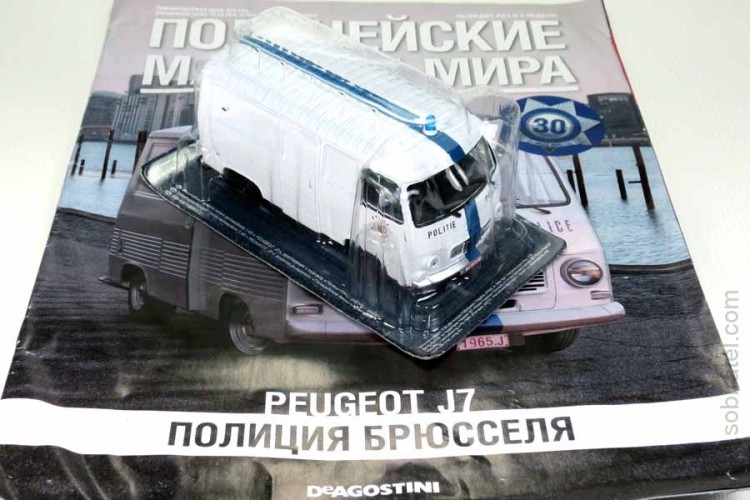 Полицейские машины мира №66 Peugeot J7 полиция Брюсселя