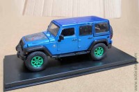 JEEP Wrangler 4x4 Black Bear Edition 5-дв. hard top 2016 синий, зеленые диски (GreenLight 1:43)