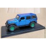 JEEP Wrangler 4x4 Black Bear Edition 5-дв. hard top 2016 синий, зеленые диски (GreenLight 1:43)