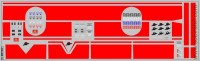 DKP0147 Набор декалей Полосы для троллейбусов красные (100x290 мм)