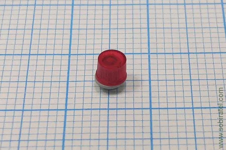 Светодиодный проблесковый маяк Цефей красный 1 шт., масштабная модель (МАХ 1:43)