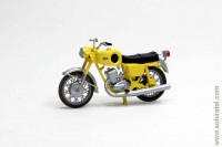 мотоцикл Планета Спорт жёлтый упрощенный (Моделстрой 1:43)