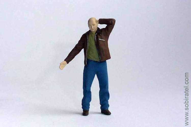 фигурка Водитель в кожанке (OPUS 1:43)