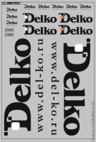 DKM0531 Набор декалей транспортная компания Delko, вариант 1 (100x140 мм)
