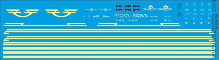 Декаль для выпуска Наши поезда №7 ТЭП 60, 1/87