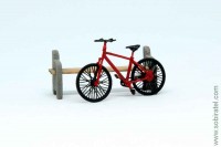 масштабная модель Велосипед без крыльев красный (1:43 Моделстрой)