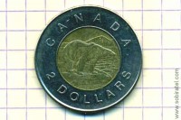 2 доллара 2005 Канада (медведь)