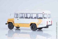 автобус Курганский 3976 бело-бежевый (АИСТ 1/43)