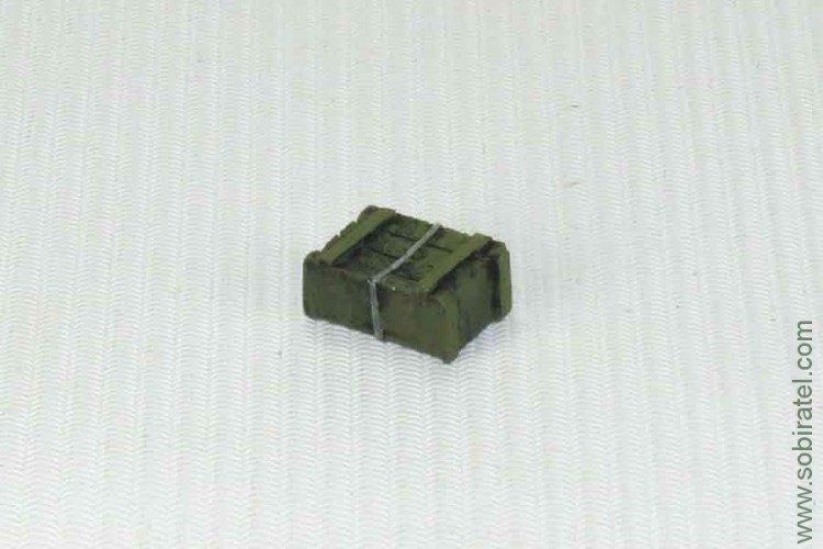 масштабная модель Ящик №4 25х8х5 мм хаки (OPUS 1:43)