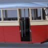 автобус ЯА-2 ЯГАЗ 1934 городской красный / серый (Ultra 1:43)