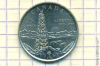 25 центов 2005 Канада, 100 лет провинции Альберта