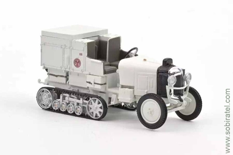 Citroen B2 Golden Scarabee D'Or полугусеничный грузовик 1922 белый (Norev 1/43)