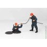 фигурки Два рабочих с кабелем оранжевый вар. (Моделстрой 1:43)