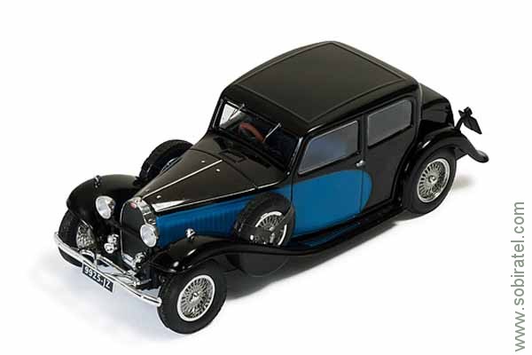 Bugatti Type 57 Galibier 1953 black and blue (mus058)