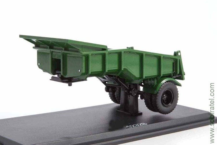 полуприцеп Минский 5232В самосвальный зеленый (SSM 1:43)