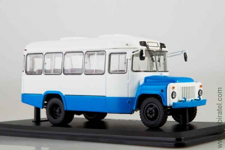автобус Курганский 3270 бело-синий, SSM 1:43