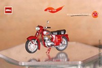 мотоцикл ЯВА JAWA 354 красный (Моделстрой 1:43)