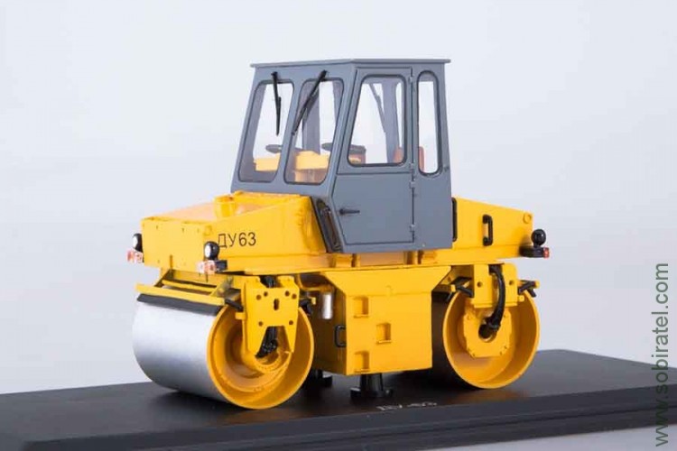 каток ДУ-63 самоходный вибрационный, ModelPro 1:43