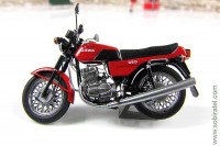 мотоцикл ЯВА JAWA 350-638 1986г красный (Моделстрой 1:43)
