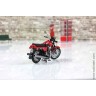 мотоцикл ЯВА JAWA 350-638 1986г красный (Моделстрой 1:43)