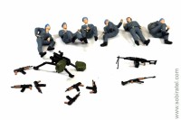 фигурки Десантники, 6 шт. разных (Моделстрой 1:43)