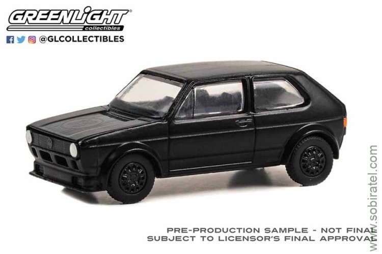 1/64 Volkswagen Rabbit Widebody 1980, черный (Greenline, serie 28)