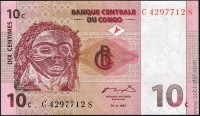 Конго 1997, 10 сантимов