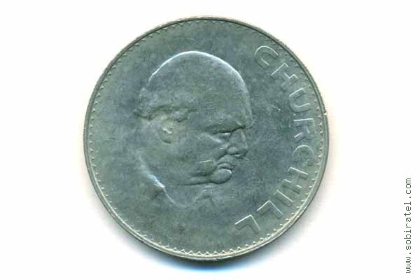 1 крона 1965, Великобритания, Уинстон Черчилль