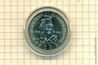 50 центов 1989 США (200-летие Конгресса)